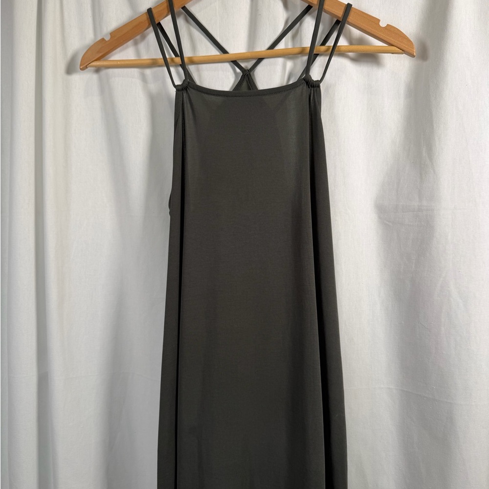 LOFT Black Strappy Top